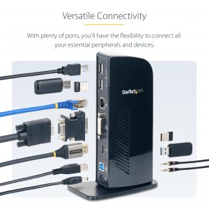 Startech USB3SDOCKHD Dual Monitor Dock Connects Hdmi Dvi Displays To Y