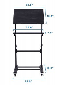 Mount MI-7941 Mobile Lectern Stand Up Desk