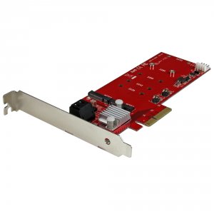 Startech PEXM2SAT3422 Add Two Next Generation Form Factor M.2 Ssds And