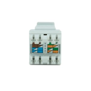 Onq WP3476WH50 Cat6 Rj45 Keystone Insert White 50 Pack