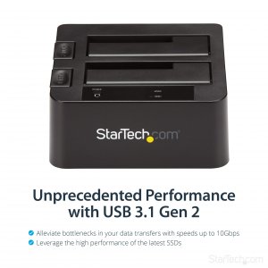 Startech SDOCK2U313 Dual-bay Hard Drive Dock For 2.5  3.5 Sata Drives;