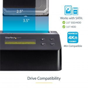 Startech 1AX351 .com Single Bay Hard Drive Hddssd Sanitizer 4kn Usb 3.