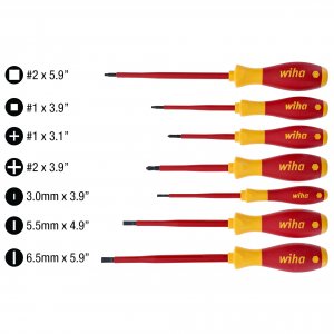 Wiha 32097 Wiha Insulated Softfinish Screwdriver Set - 7 Pieces