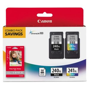 Original Canon 5206B005 Pg-240xlcl-241xl W Photo Paper 50 Sheets - For