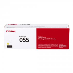 Original Canon 3013C001 (crg-055 Y L) Yellow Toner Cartridge (2100 Yie