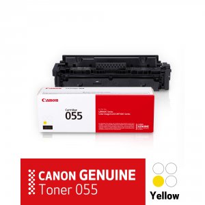 Original Canon 3013C001 (crg-055 Y L) Yellow Toner Cartridge (2100 Yie