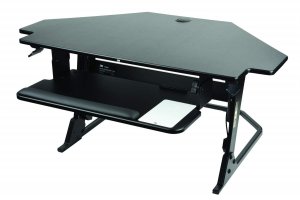 3m SD80B Precision Standing Desk Blk Corner