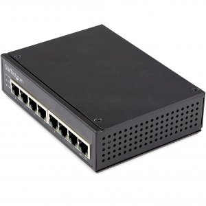 Startech IESC1G80UP Nt  Industrial 8 Port Gigabit Poe Switch 30w Black