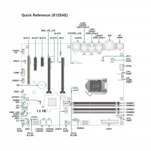 Supermicro MBD-X12SAE-B X12sae-b W480 Motherboard - Atx, Lga1200