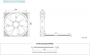 Scythe KF1425FD18S-P Kaze Flex Kf1425fd18s-p - Case Fan