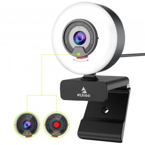 Nexight N960E Nexigo  1080p 60fps Webcam With Ring Light