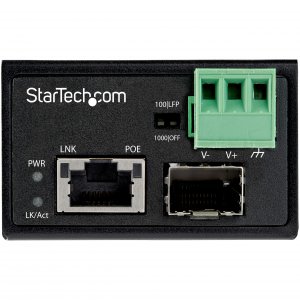 Startech IMC1GSFP30W Ac  Poe+ Industrial Fiber To Ethernet Media Conve