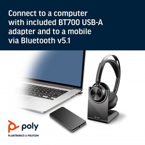 Poly 213727-01 Voyager Focus 2 Usb-a With Charge