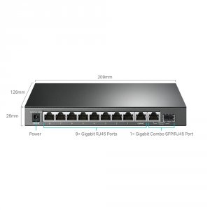 Tplink TL-SG1210MPE 10-port Gigabit Easy Smart Sw With 8-port Poe+