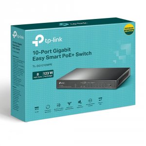 Tplink TL-SG1210MPE 10-port Gigabit Easy Smart Sw With 8-port Poe+