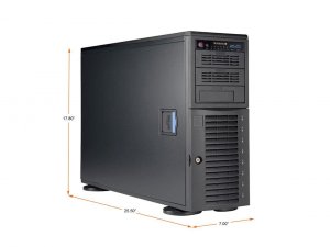 Supermicro CSE-743AC-1K26B-SQ Cs Cse-743ac-1k26b-sq 4u 8x3.5 2.5hs Sas