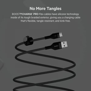 Belkin CAB010BT2MBK Usb-a To Usb-c, Braid Sil, 2m, Blk