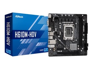 Asrock H610M-HDV Mb H610m-hdv H610 Lga1700 Max64gb Ddr4 Pcie Sata Usb 