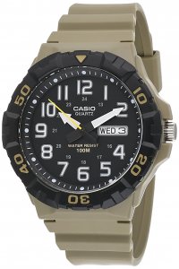 Casio MRW210H-5AV 3h Analog Diver L Case Tan