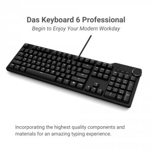 Das DK6ABSLEDMXCLIUSX 6 Professional With Cherry Mx Blue Switches