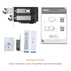 Icy MB842MP-B Rd Mb842mp-b Tougharmor Mb842mp-b 2 Bay M.2 Nvme Ssd Mob