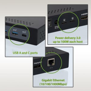 Iogear GUD3CDHTAA Dock Pro Duo Usb-c Pc Mac