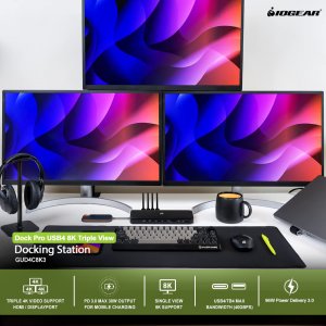 Iogear GUD4C8K3 Dockpro Usb4 8k Triple