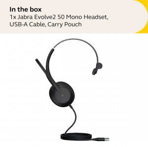 Jabra 25089-989-999 Evolve2 50 Usb-a Uc Stereo