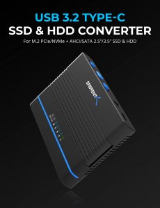 Sabrent DS-UCMH Usb 3.2 Type C M.2 Pcie Nvme