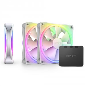 Nzxt RF-D12TF-W1 Fan Rf-d12tf-w1 F120 Rgb Duo 3x120mm Fan Fdb 4-pin Pw