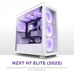 Nzxt CM-H71FW-R1 H7 Flow Rgb Atx Mid Tower Case - White