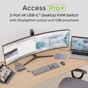 Iogear GCS1602CC 2-port 4k Usb-c Desktop Kvm