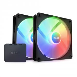 Nzxt RF-C14DF-B1 Fan Rf-c14df-b1 F140 Rgb Core Twin Pack 2x140mm Hub-m