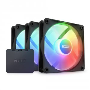 Nzxt RF-C12TF-B1 Fan Rf-c12tf-b1 3xf120 Rgb Core Amp; Rgb Lighting Con