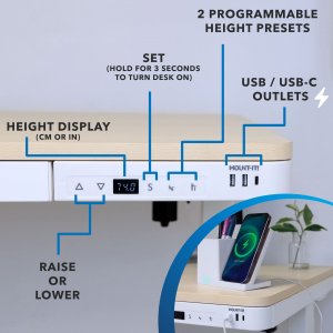 Mount MI-15004 Cmpct Adj Sit-stand Desk