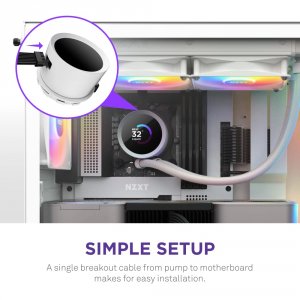 Nzxt RL-KR280-W1 Fan Rl-kr280-w1 Kraken 280 Rgb White Retail