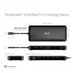 Club CSV-1581 Thuderbolt 4 Certified 11 In 1