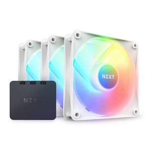 Nzxt RF-C12TF-W1 Fan Rf-c12tf-w1 3xf120 Rgb Core Amp; Rgb Lighting Con