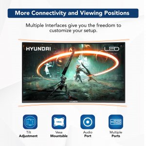 Hyundai HT32CGMBK01 32in Fhd Ips Curved Gaming