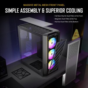 Antec P20C ARGB Cs P20c Argb Mid Tower E-atx Gaming 4mm Tg 3x120mm Pwm