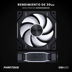 Phanteks PH-F120D30_DRGB_PWMBK013P D30-120 Argb Fans - 3x120mm Fan Set