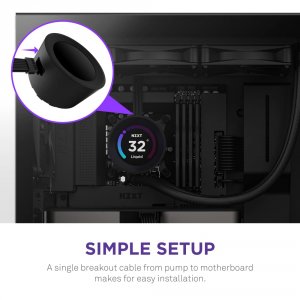 Nzxt RL-KN28E-B1 Fan Rl-kn28e-b1 Kraken Elite 280 F120p Static Pressur