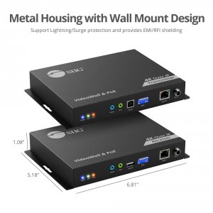 Siig CE-H28A11-S1 4k 60hz Hdmi Over Ip Matrix Ki