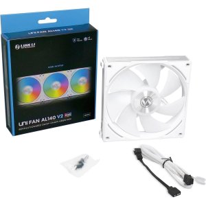 Lianli UF-AL140V2-1W Lian-li Fan Uf-al140v2-1w 140x142x25 White Fan Re