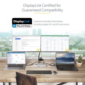 Startech 129N-USBC-KVM-DOCK Dual-laptop Usb-c Kvm Docking