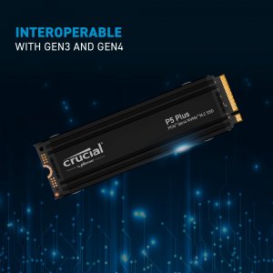 Crucial CT1000P5PSSD5 Ssd  P5 Plus 1t Nvme Pcie Gen4 M.2 2280 W Heatsi