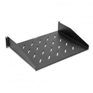 Rocstor Y10E018-B1 2u Universal Vented Rack Shelf