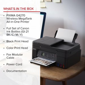 Canon 5807C002 Pixma G4270 Wireless Megatank All-in-one Printer