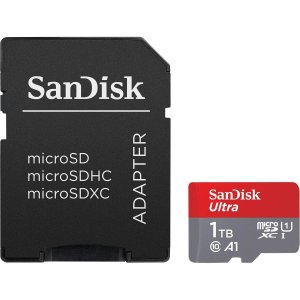 Sandisk SDSQUAC-1T00-AN6MA Ultra Microsdhc Memory Card, 1tb, 150mbs, C