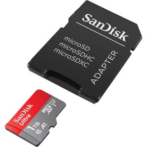 Sandisk SDSQUAC-1T00-AN6MA Ultra Microsdhc Memory Card, 1tb, 150mbs, C